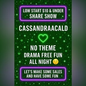 SHARE SHOW!! $10 & UNDER LOW STARTS